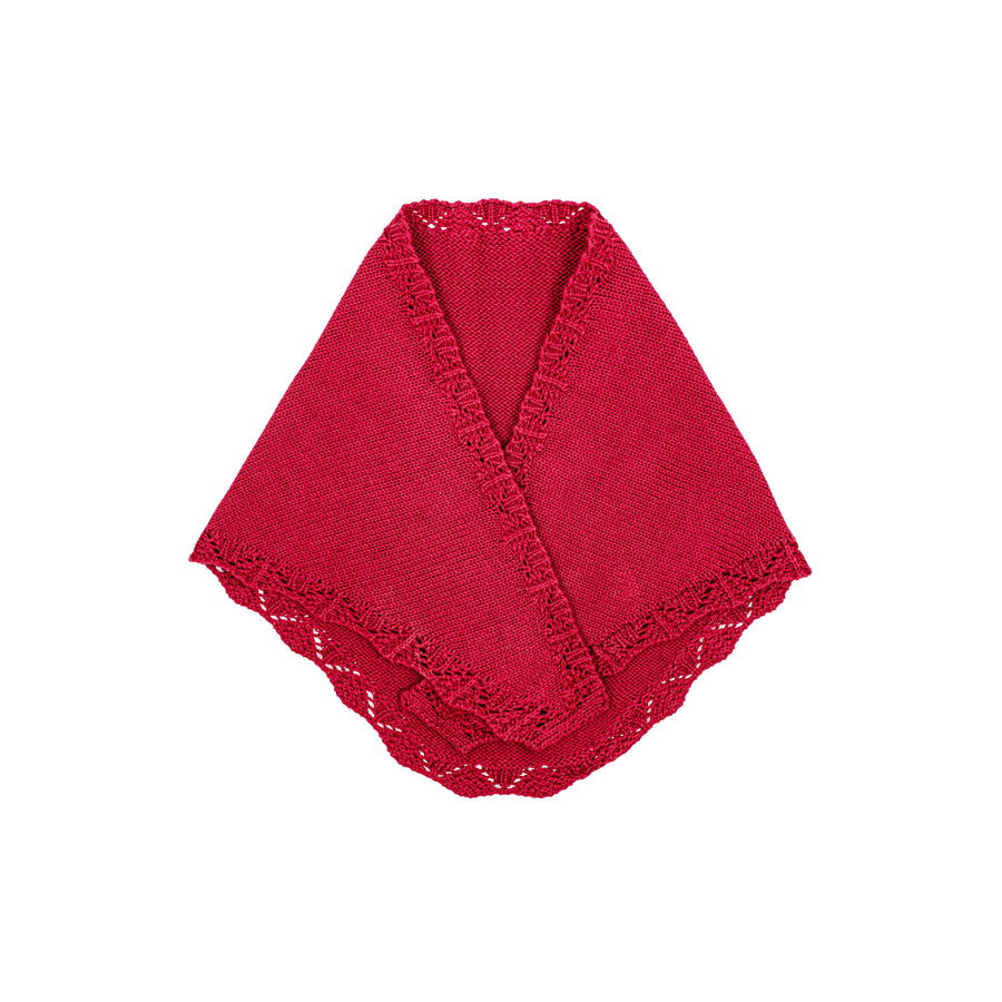 Chusta mini z bawełny organicznej / 21 / 19 / strawberry glaze