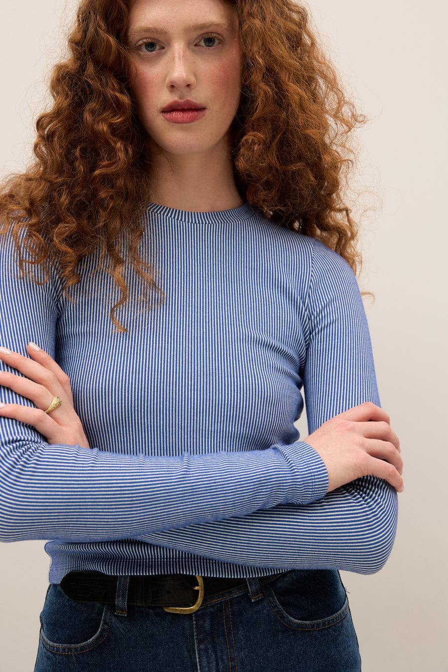 Longsleeve z bawełny / 14 / 23 / blue stripes