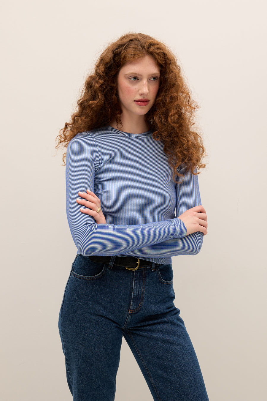 Longsleeve z bawełny / 14 / 23 / blue stripes