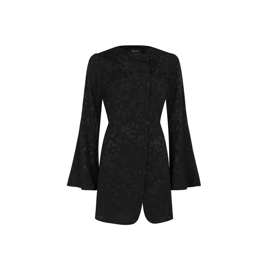 Sukienka z wiskozy / 03 / 48 / onyx black
