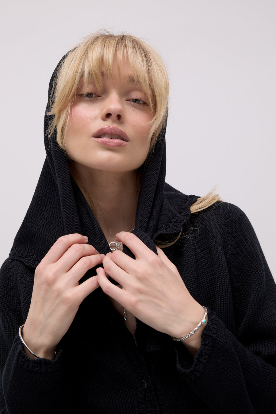 Chusta z bawełny organicznej / 21 / 18 / onyx black