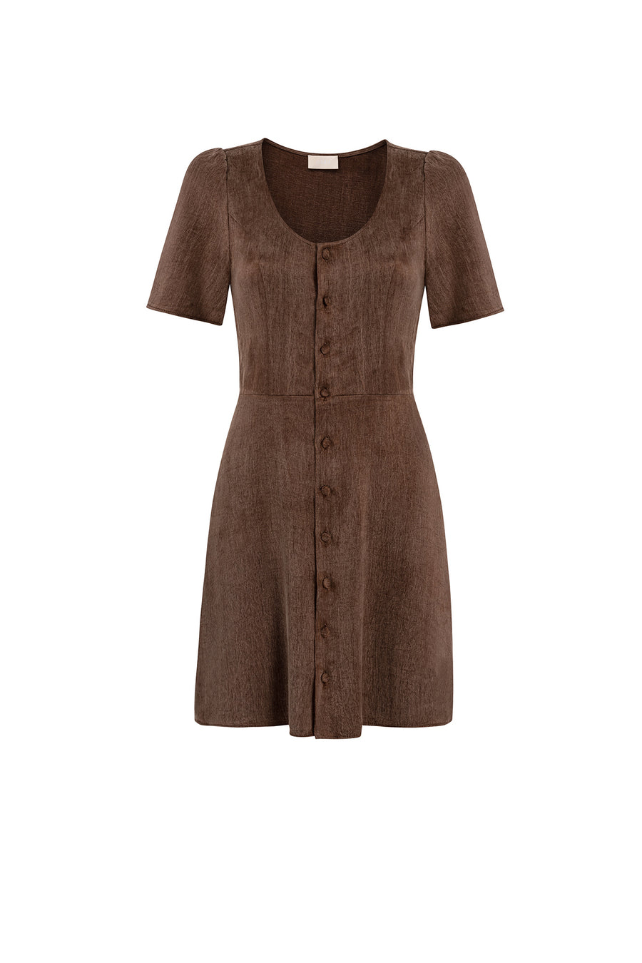 Sukienka z lyocellu i wiskozy / 03 / 28 / milk chocolate