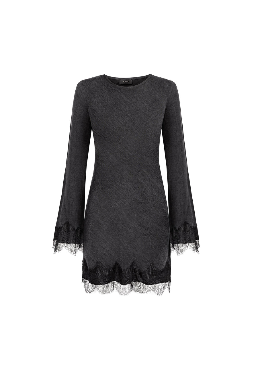 Sukienka z lyocellu i wiskozy / 03 / 36 / onyx black