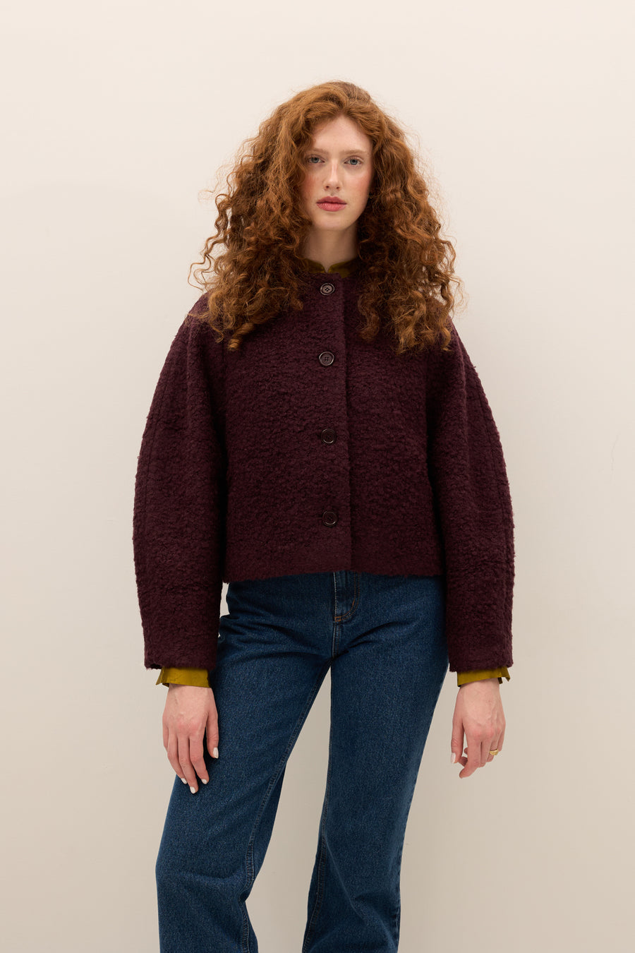 Kurtka z wełną / 18 / 18 / dark plum