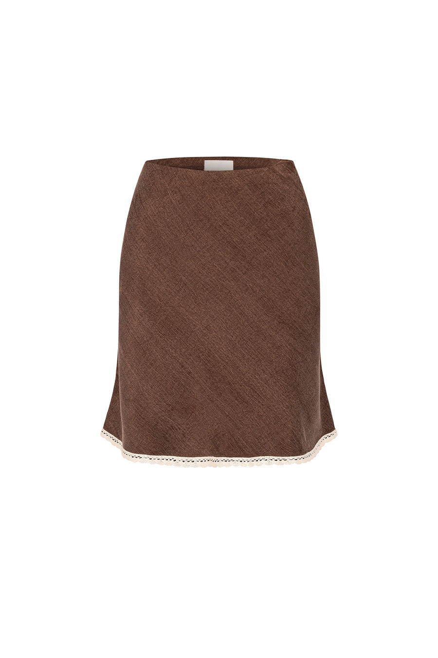 Spódnica z lyocellu i wiskozy / 07 / 23 / milk chocolate
