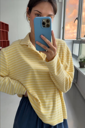  Longsleeve polo z bawełny / 14 / 26 / lemon stripes *szorty-z-tencelu-09-08-storm-blue*?Modelka ma 178 cm wzrostu i prezentuje rozmiar S? 