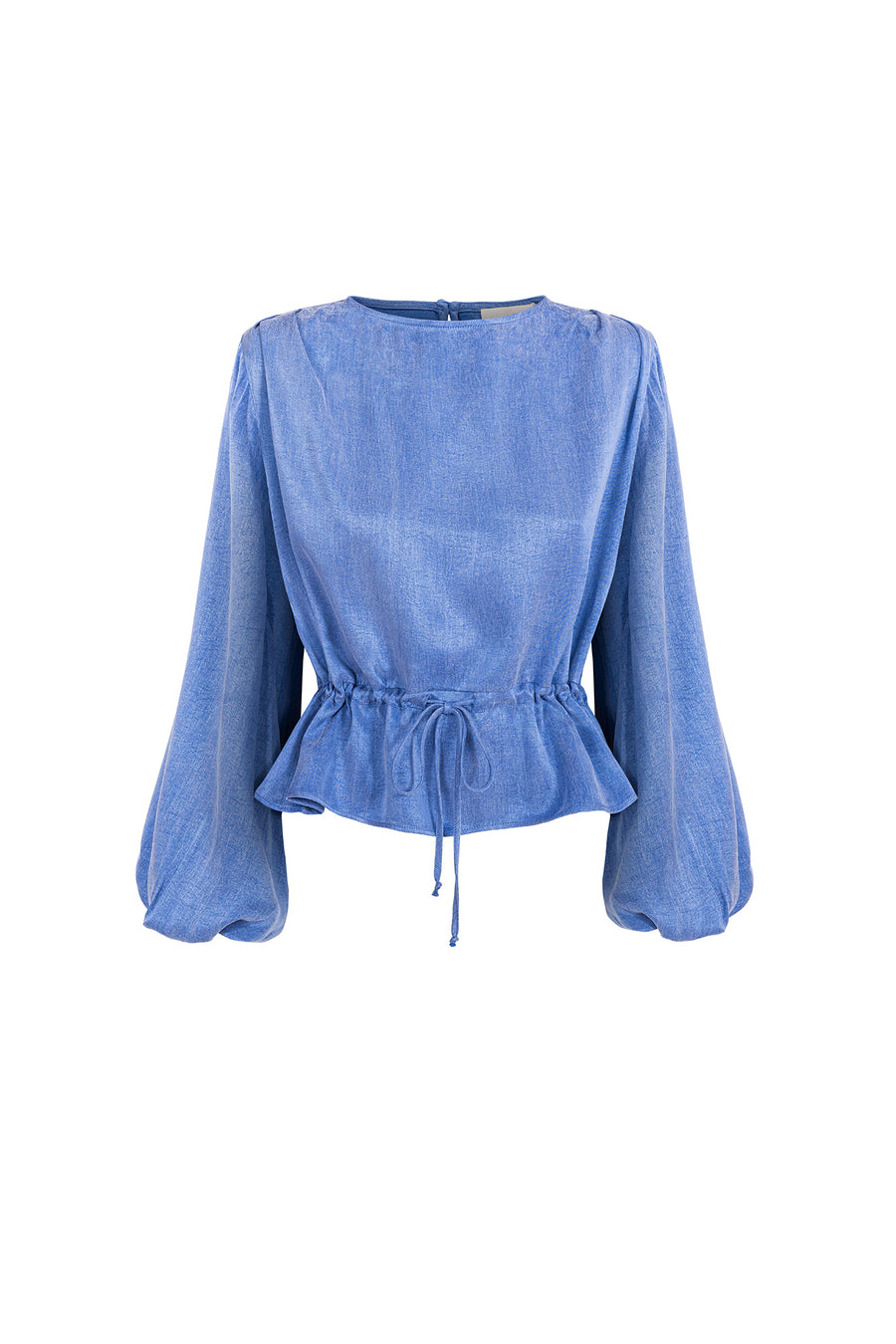 Koszula z lyocellu i wiskozy / 12 / 17 / dazzling blue