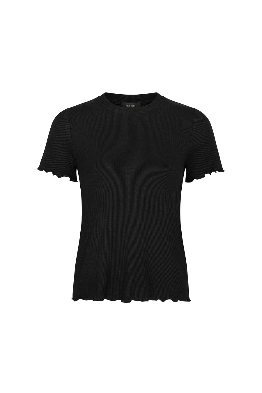 T-shirt z wiskozy / 13 / 25 / onyx black