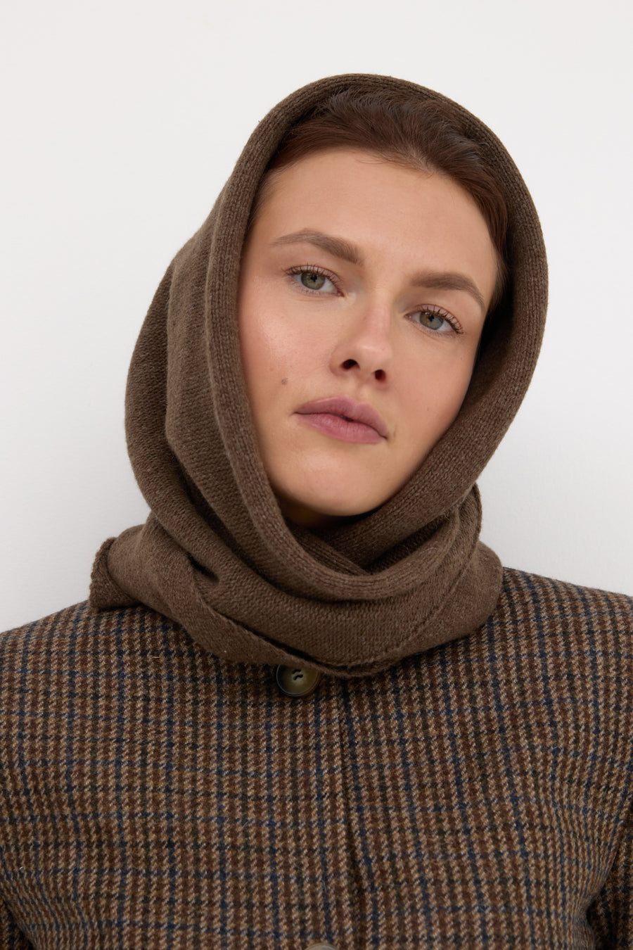 Chusta z wełny / 21 / 17 / calm brown