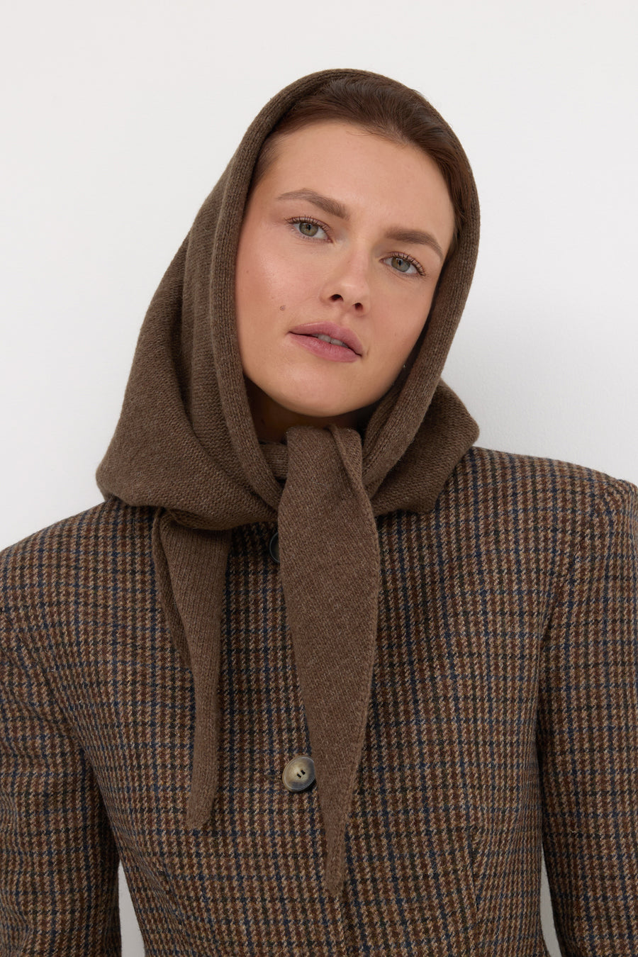 Chusta z wełny / 21 / 17 / calm brown