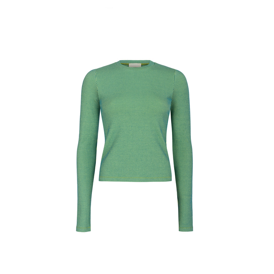 Longsleeve z bawełny / 14 / 23 / green stripes