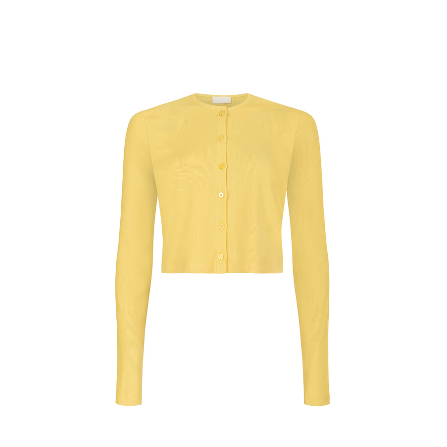 Longsleeve z bambusa i bawełny / 14 / 27 / sunshine yellow