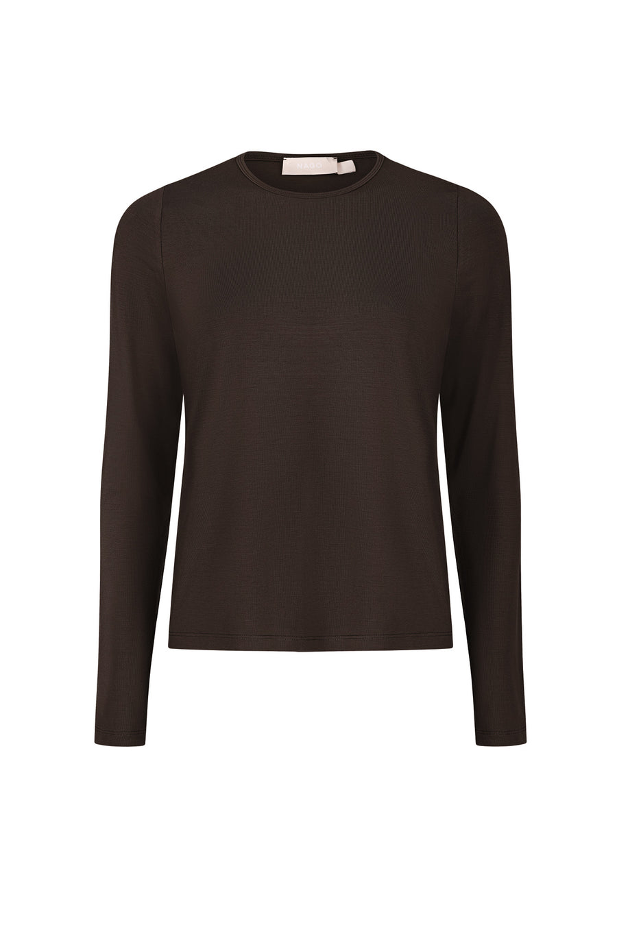 Longsleeve z wiskozy / 14 / 08 / ebony wood