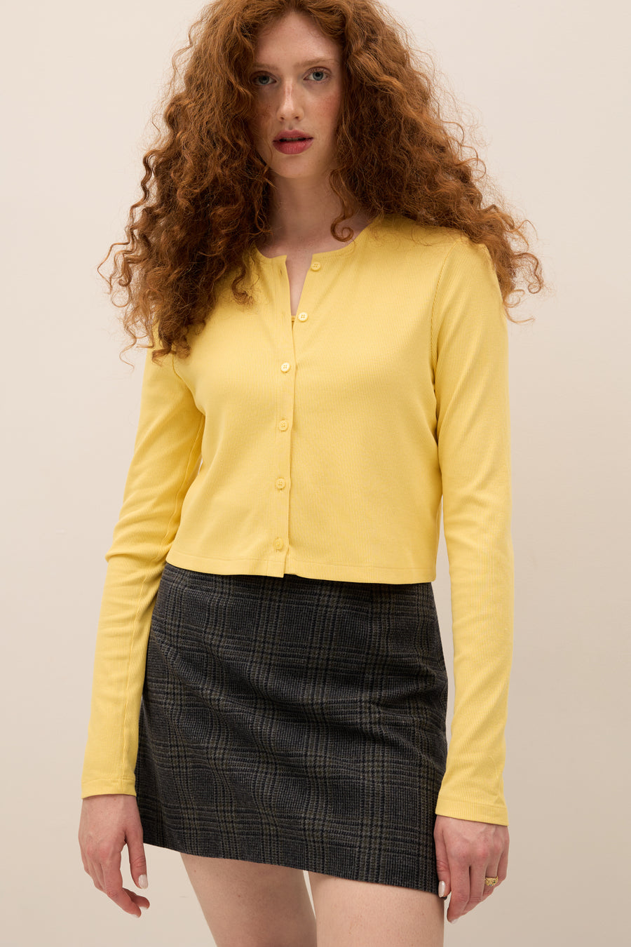 Longsleeve z bambusa i bawełny / 14 / 27 / sunshine yellow