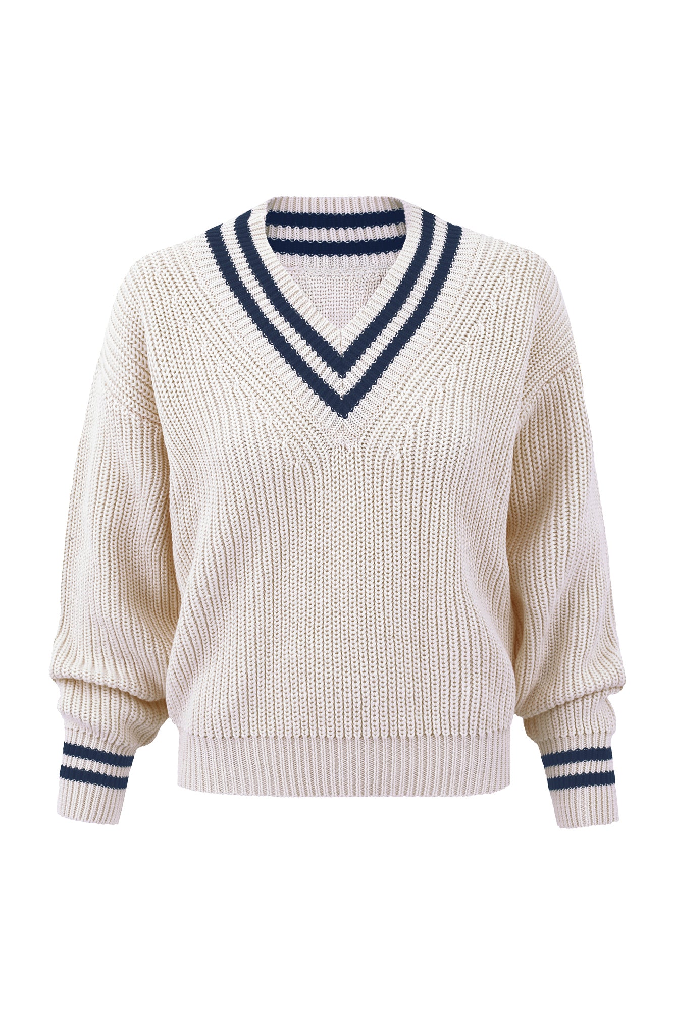 Sweter z bawełny organicznej / 16 / 11 / cream white