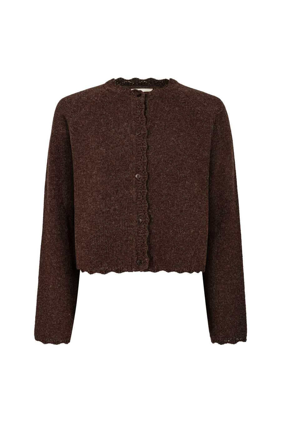 Kardigan z wełny / 16 / 15 / dark brown