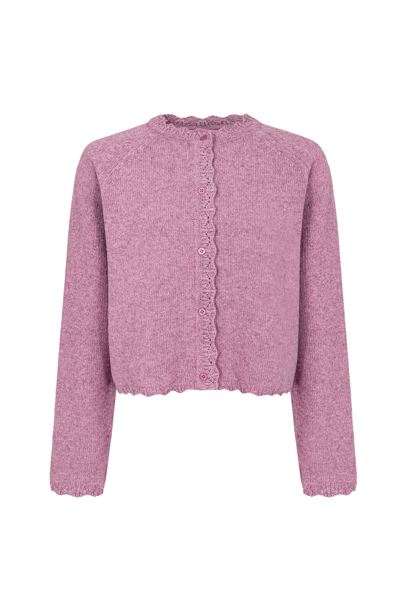 Kardigan z wełny / 16 / 15 / rainy pink