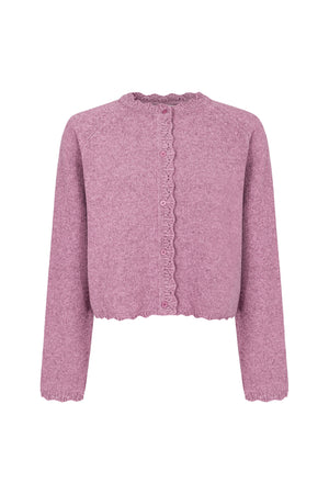 Kardigan z wełny / 16 / 15 / rainy pink