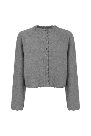 Kardigan z wełny / 16 / 15 / stone grey