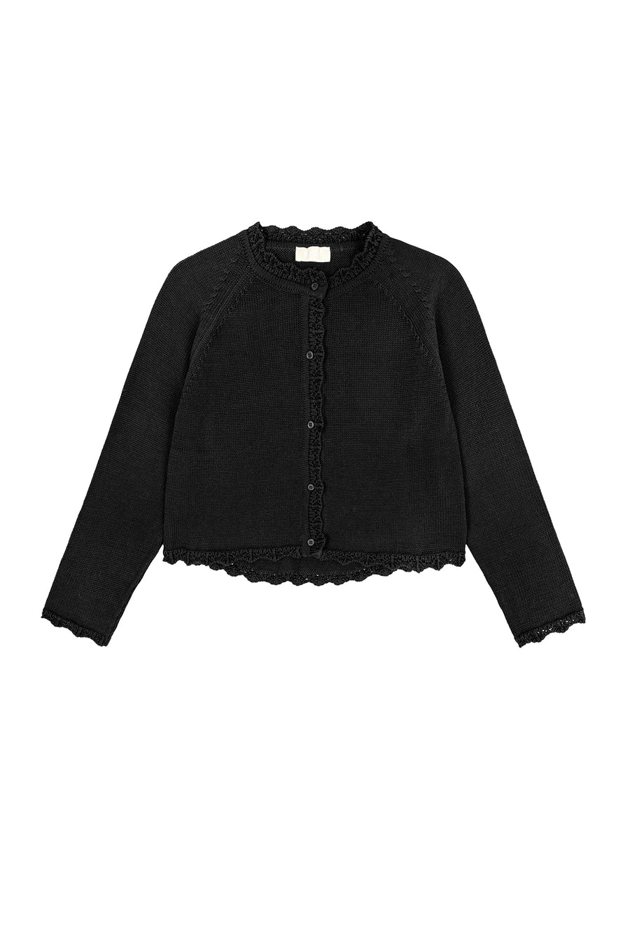 Kardigan z bawełny organicznej / 16 / 18 / onyx black