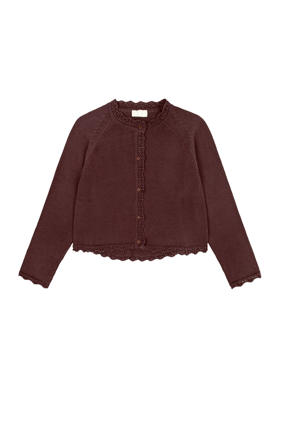 Kardigan z bawełny organicznej / 16 / 18 / warm brown