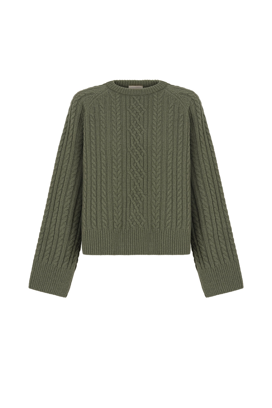 Sweter z wełny / 16 / 19 / grey moss