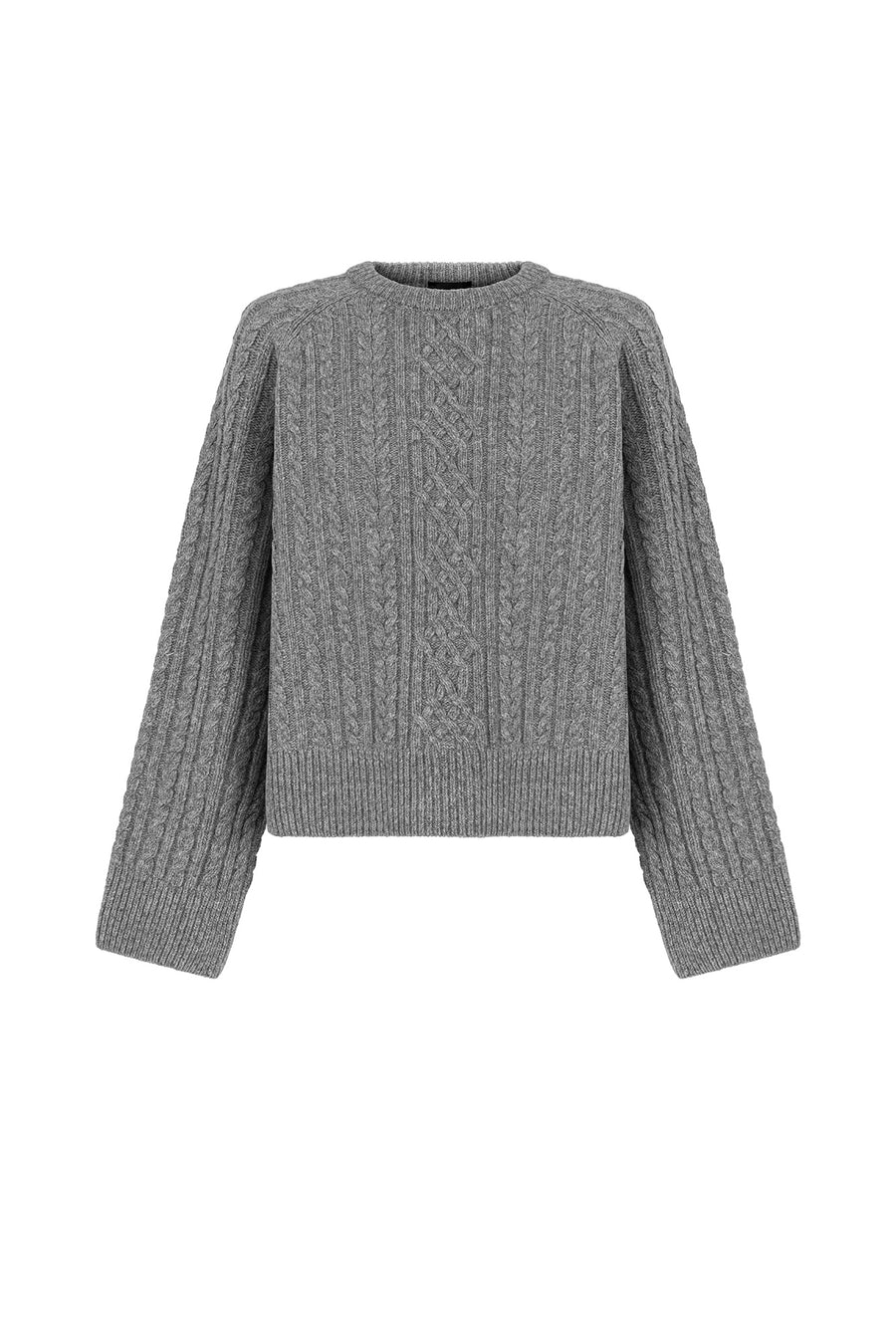 Sweter z wełny / 16 / 19 / light graphite