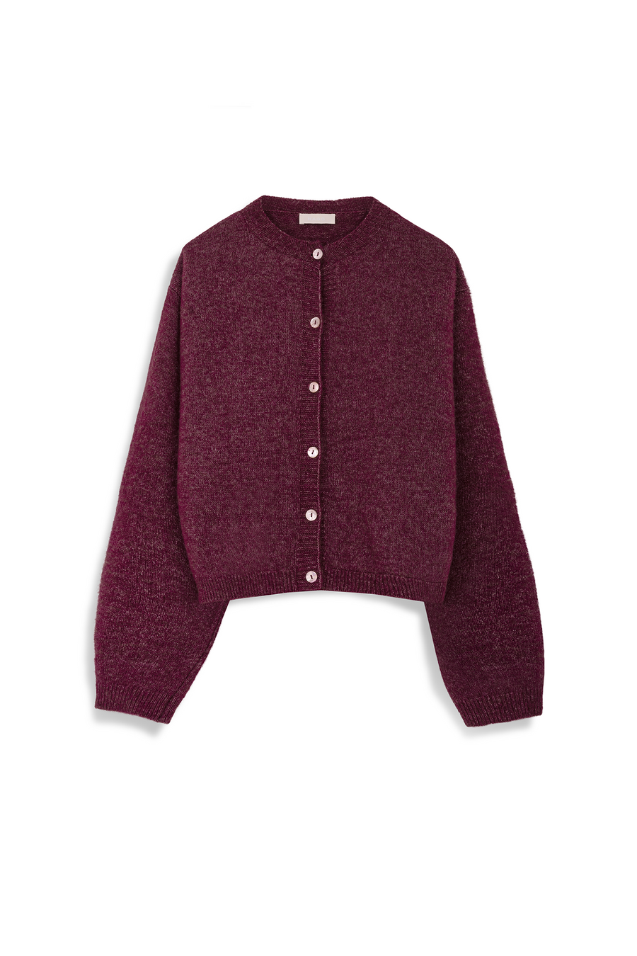Kardigan z wełną z alpaki / 16 / 20 / mauvewood