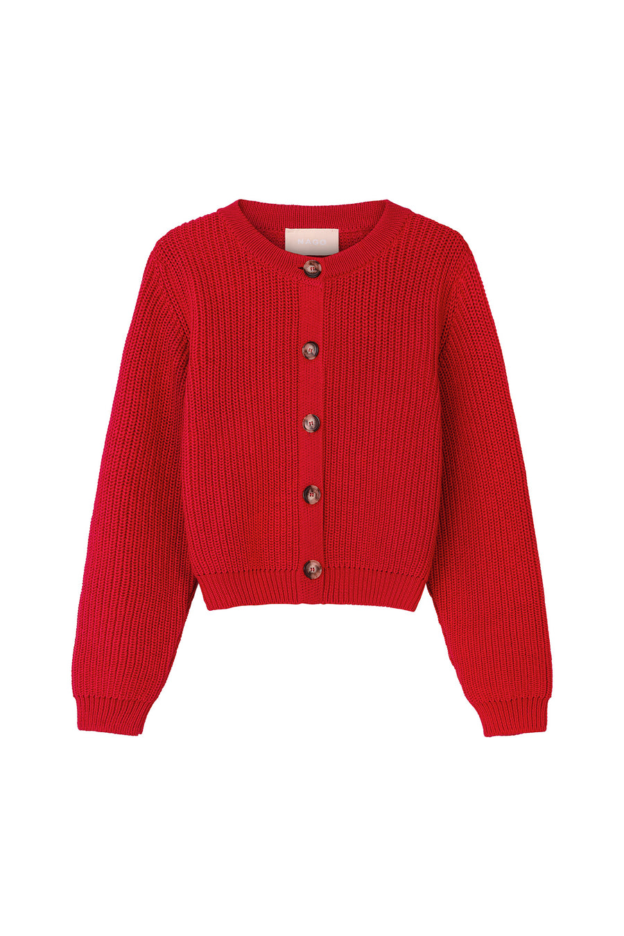 Kardigan z bawełny organicznej / 16 / 25 / red orchid