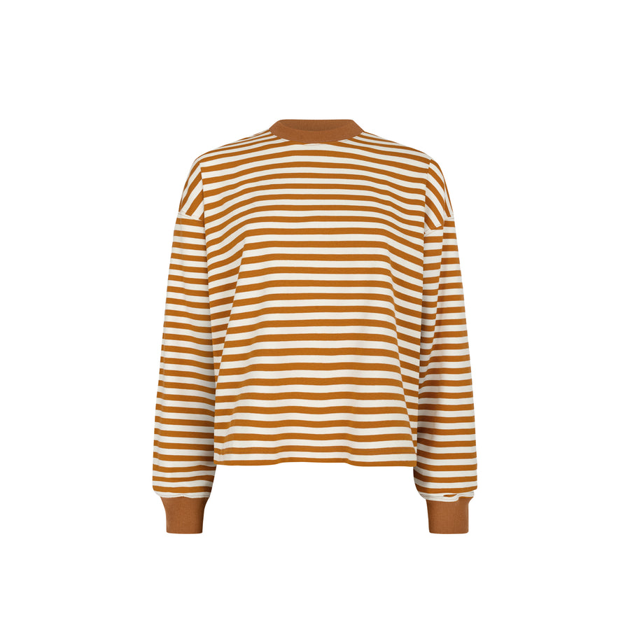 Cienka bluza z bawełny / 17 / 22 / orange stripes