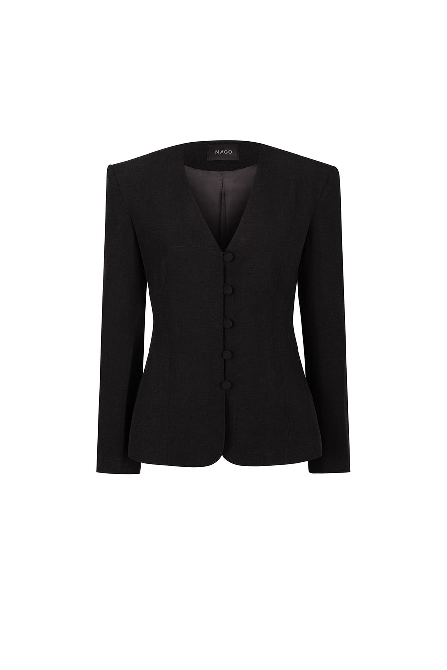 Marynarka z Tencelu™ i lnu / 18 / 21 / onyx black