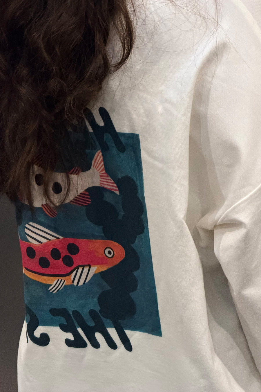Longsleeve z bawełny / 14 / 30 / sea soul