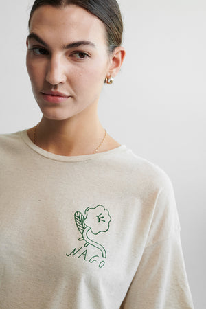 T-shirt z bawełny organicznej z hempem / 13 / 02 / small print
