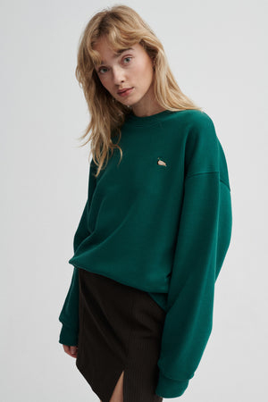 Bluza z bawełny organicznej / 17 / 16 / vintage green / duck