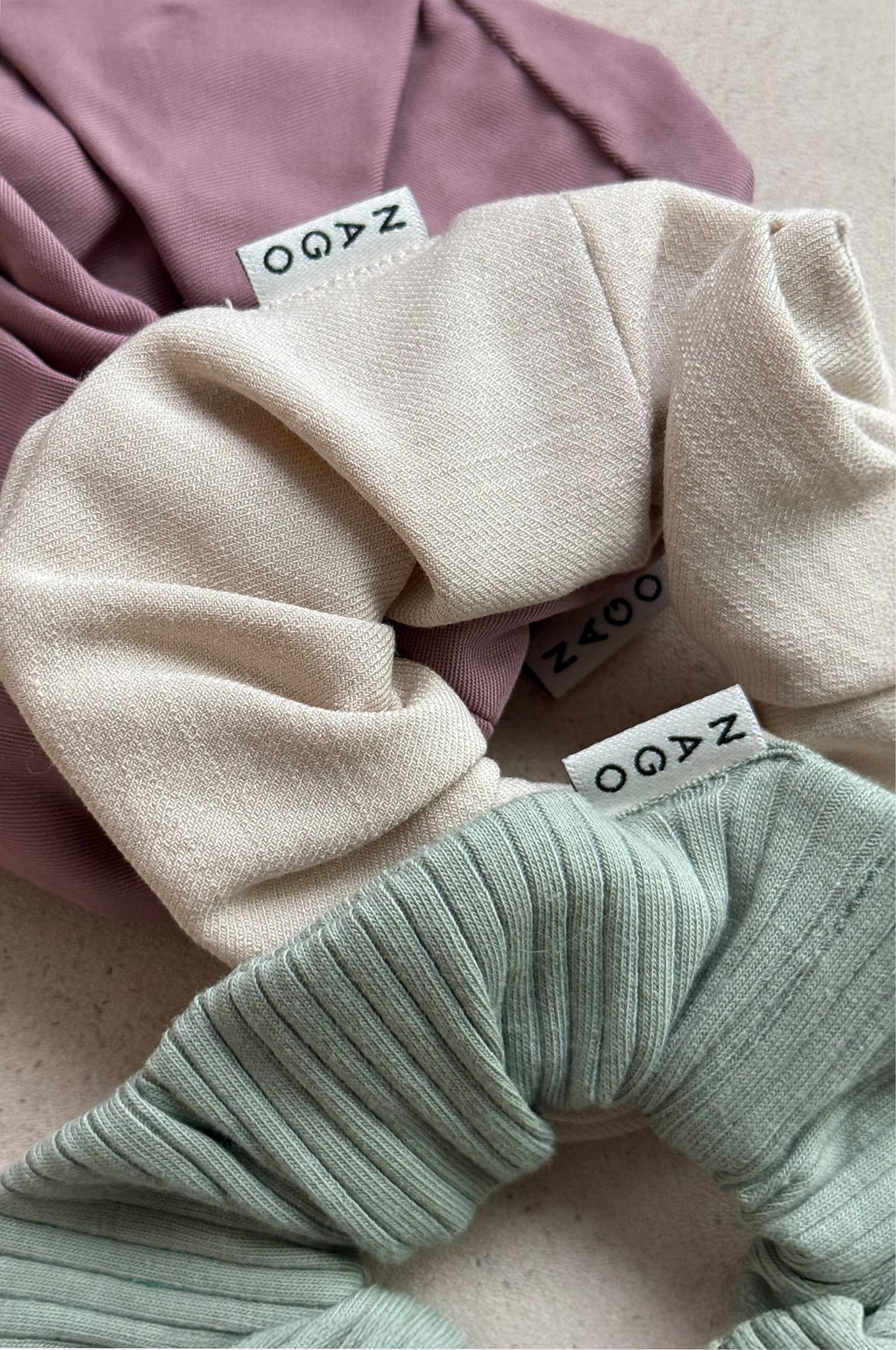 Zestaw scrunchies / dusty pastel