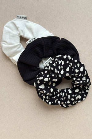 Zestaw scrunchies / obsidian