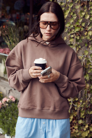 Bluza z bawełny organicznej / 17 / 15 / hazelnut