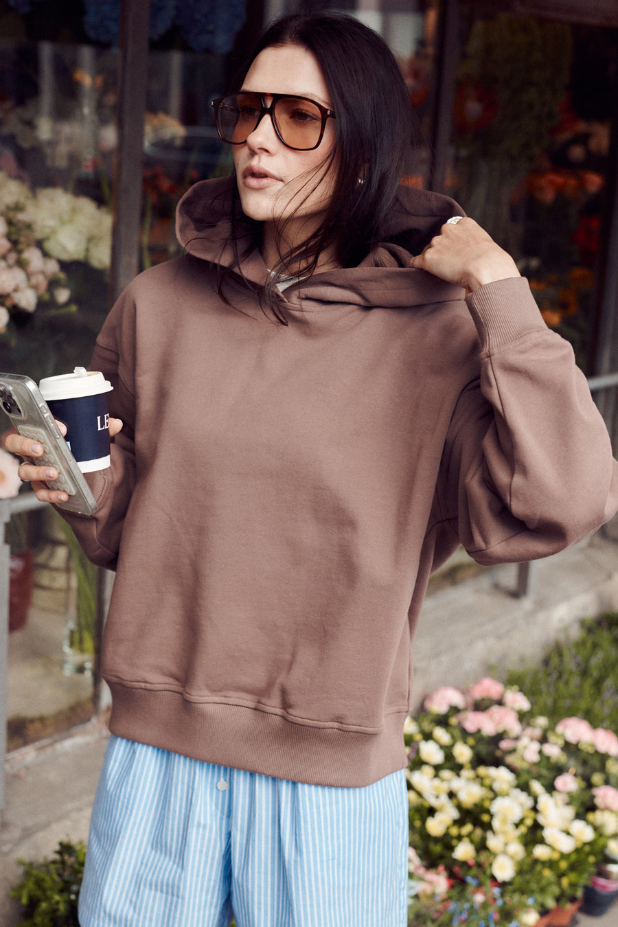 Bluza z bawełny organicznej / 17 / 15 / hazelnut