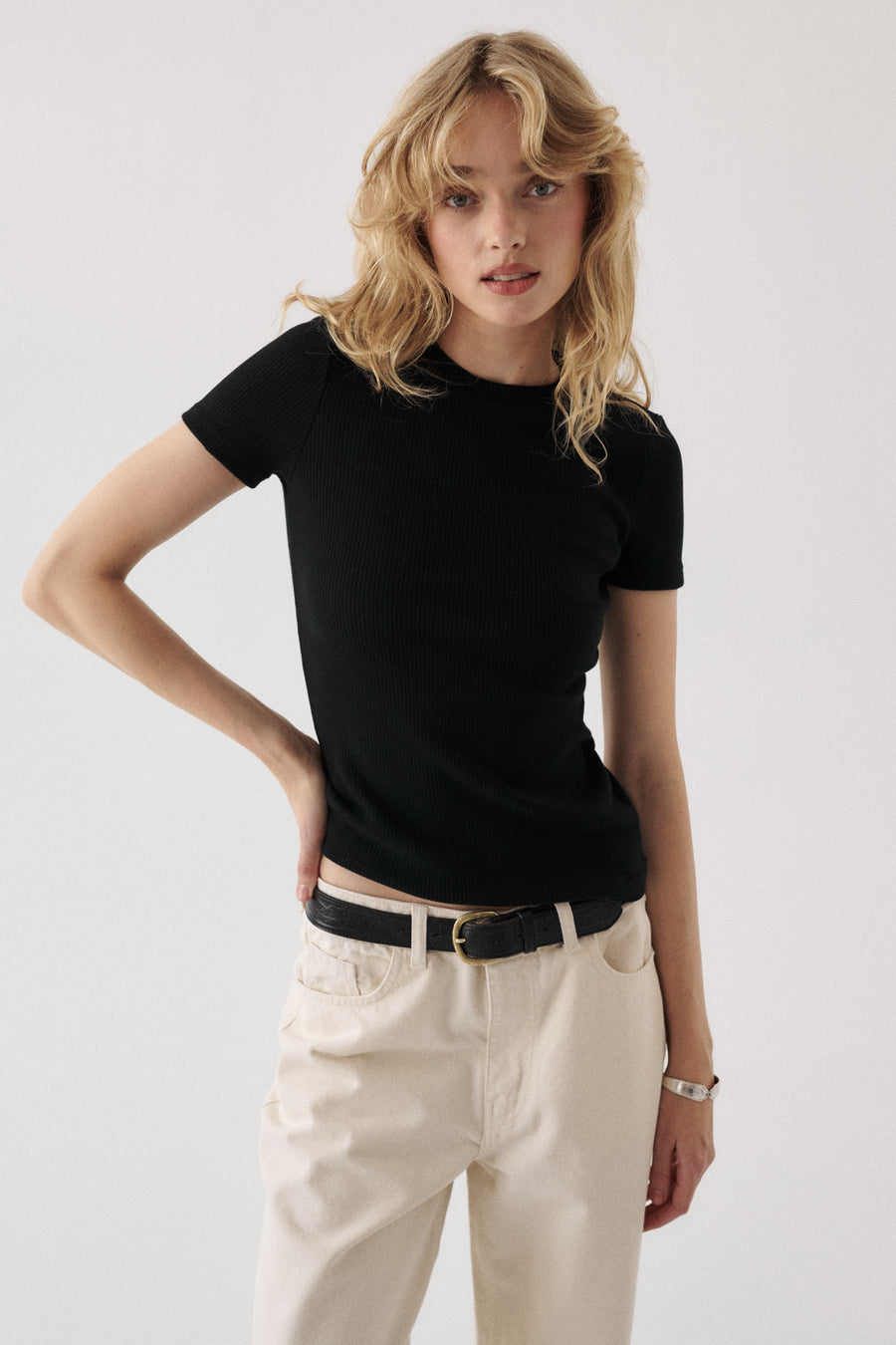 T-shirt z bawełny organicznej / 13 / 04 / onyx black
