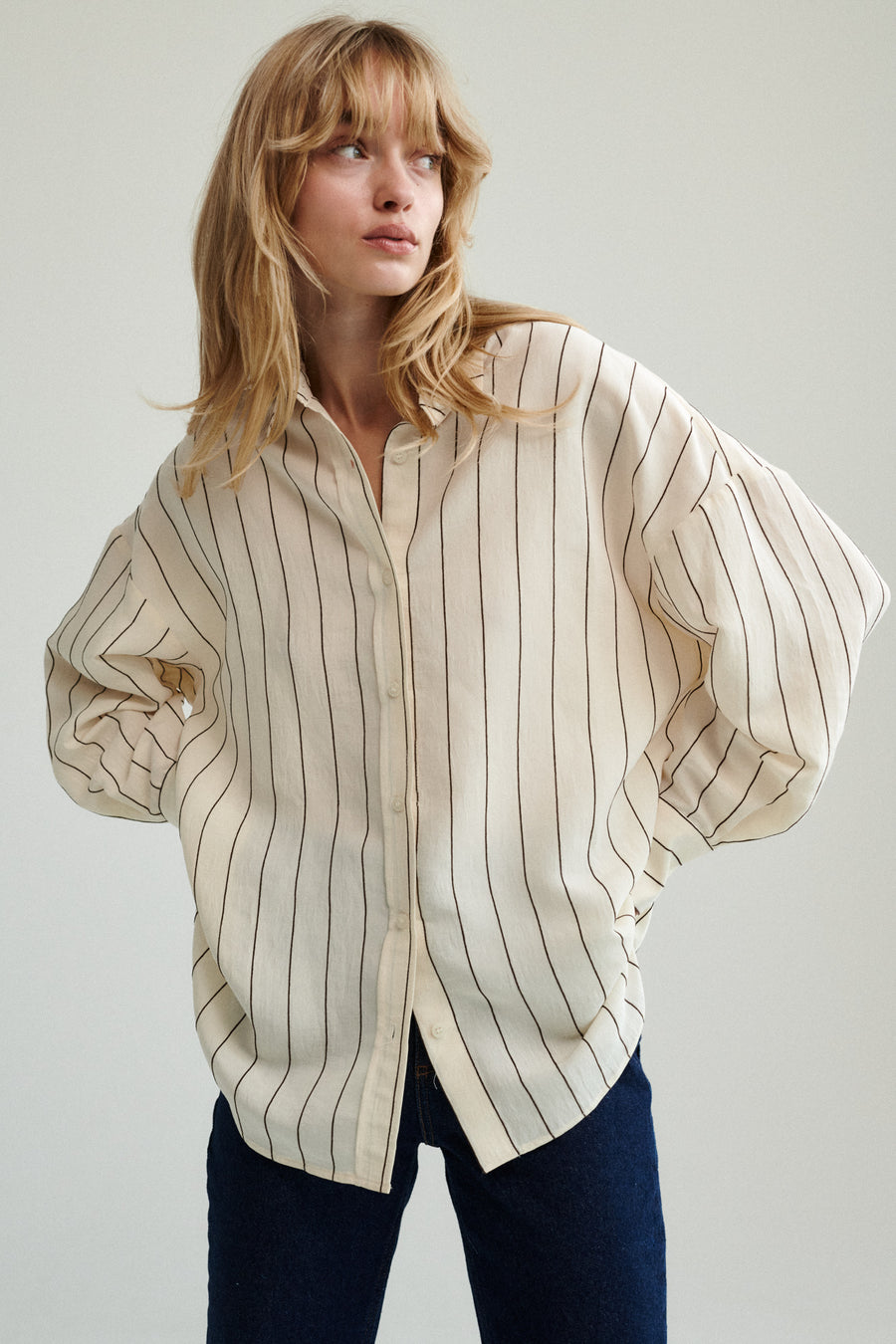 Koszula z modalu / 12 / 16 / almond milk