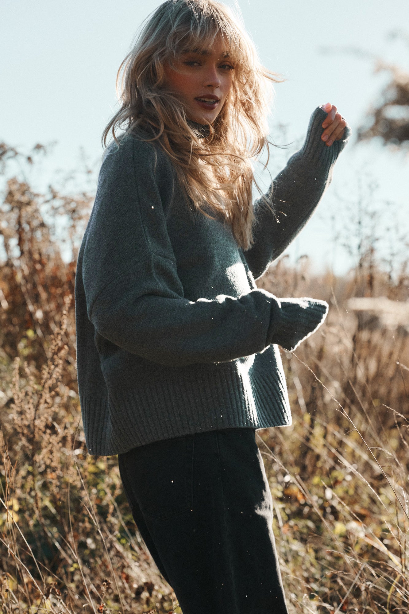 Golf z wełny / 16 / 16 / light graphite