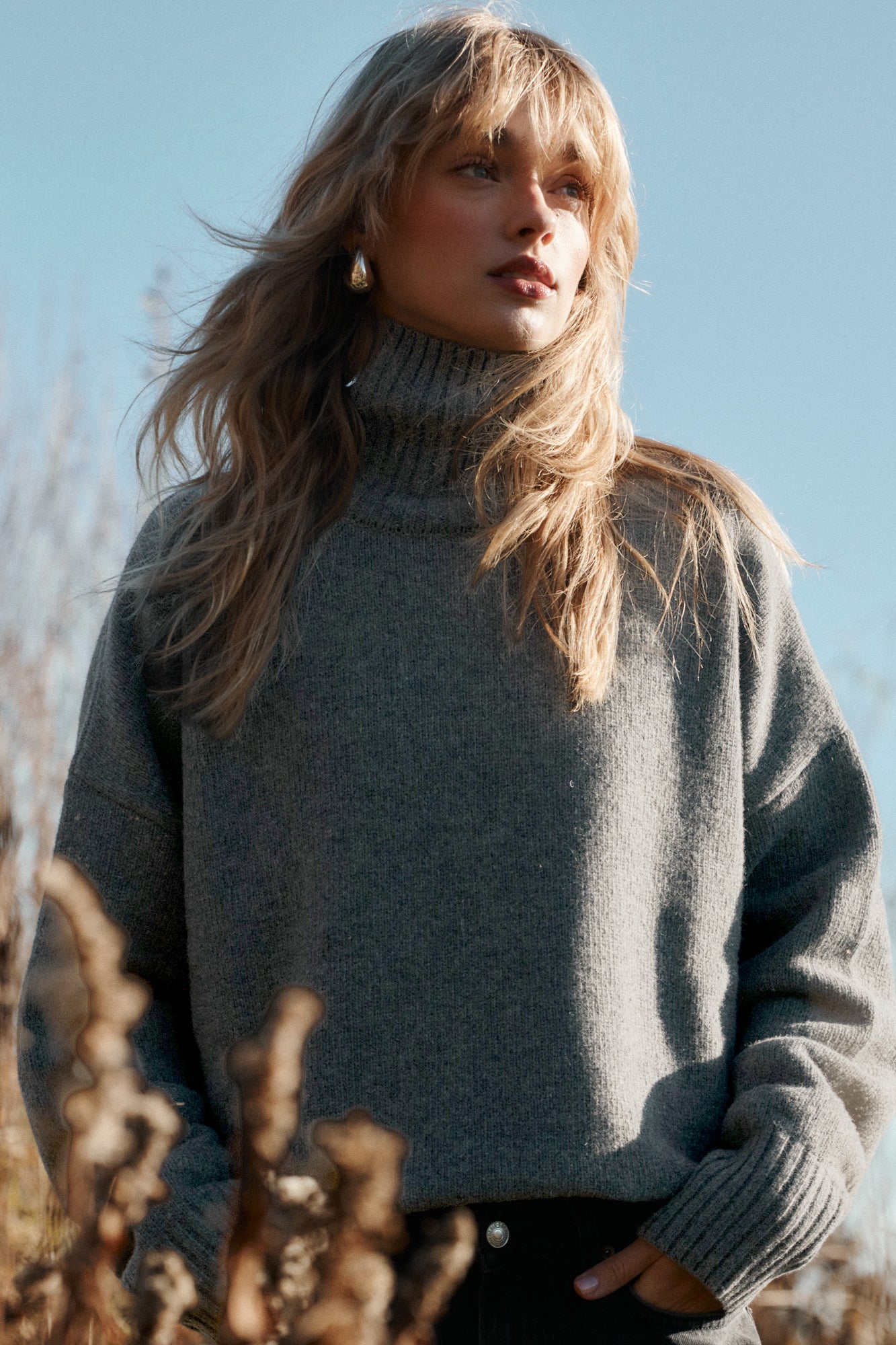 Golf z wełny / 16 / 16 / light graphite