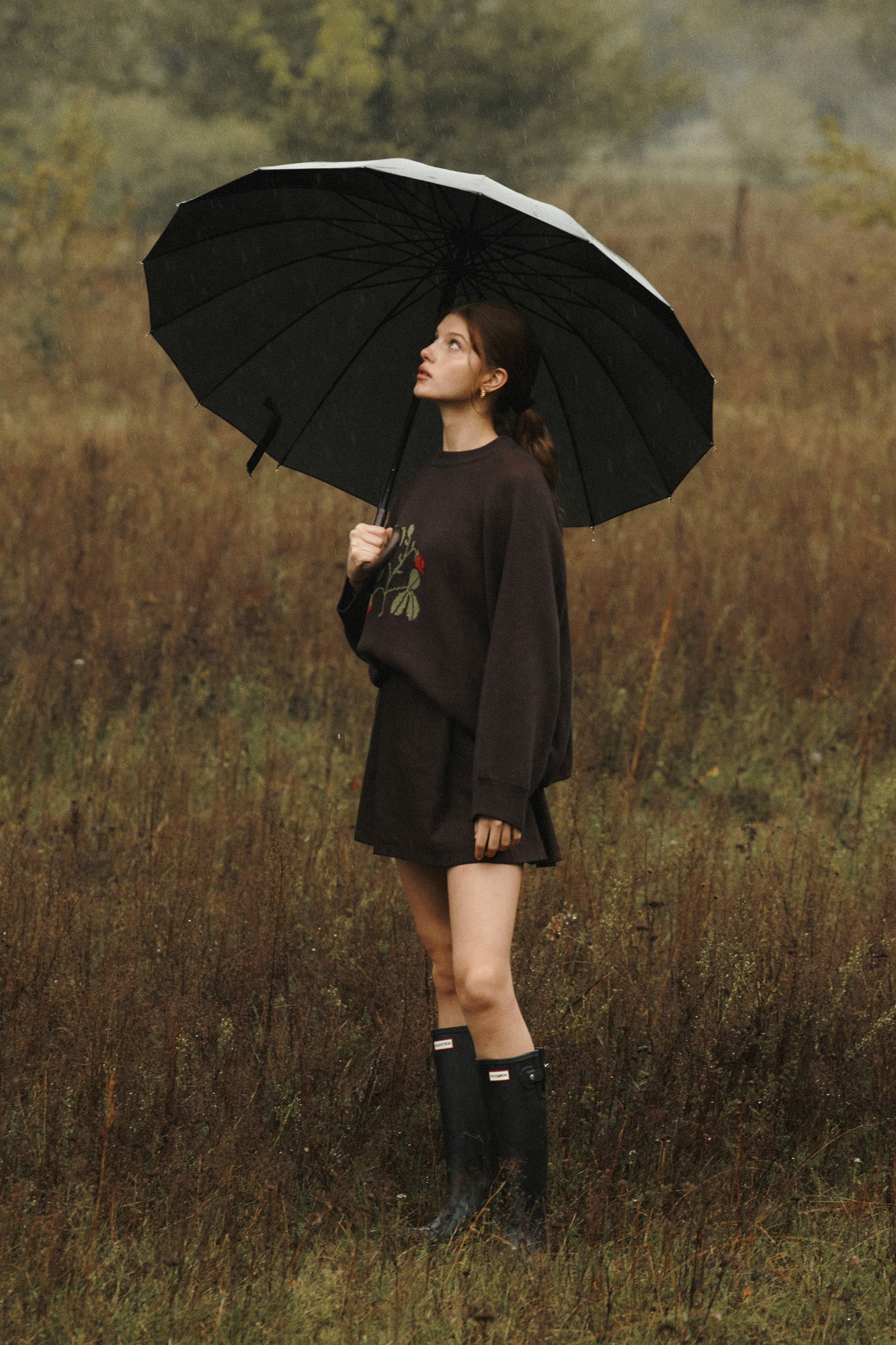 Sweter z bawełny organicznej / 16 / 17 / ebony wood