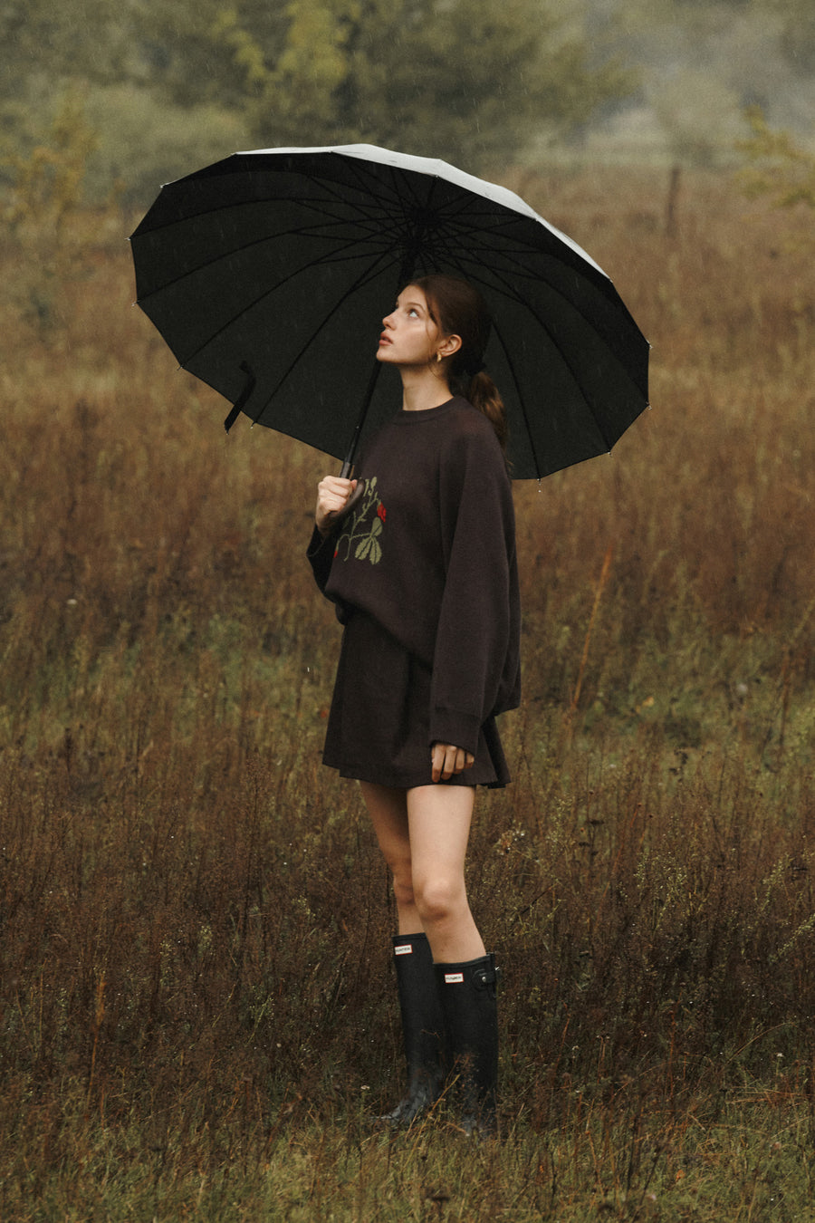 Sweter z bawełny organicznej / 16 / 17 / ebony wood