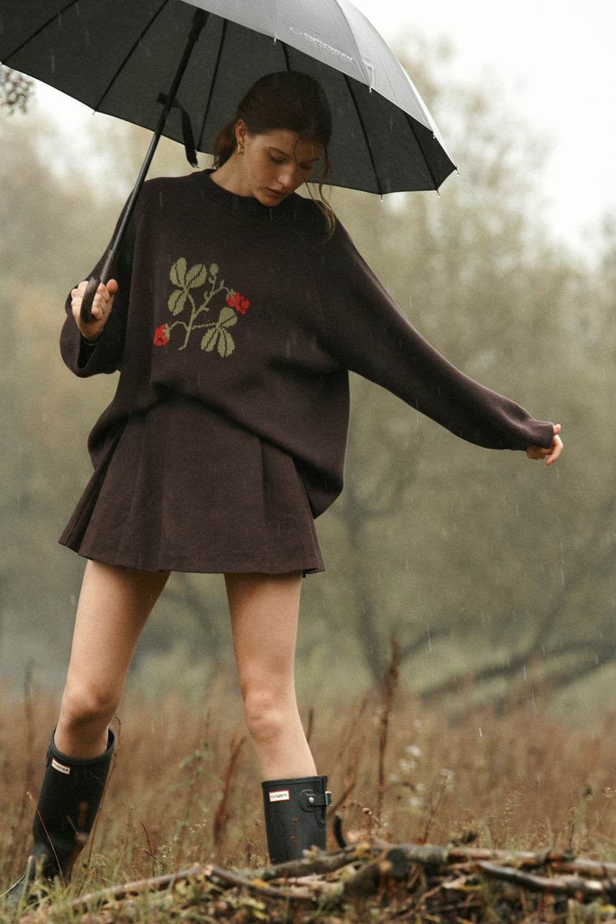 Sweter z bawełny organicznej / 16 / 17 / ebony wood