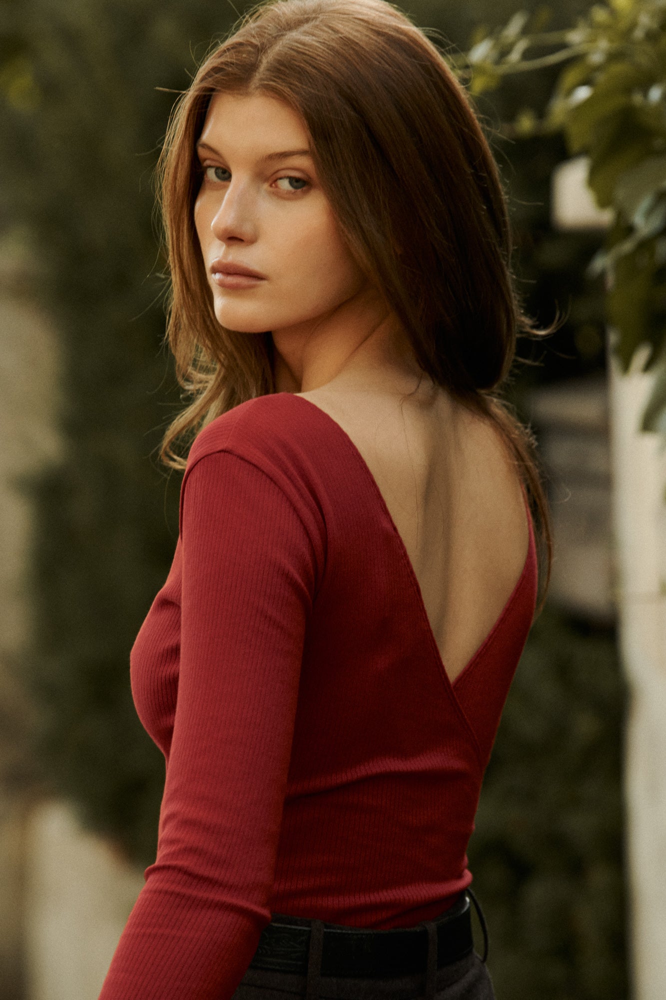 Body z bawełny organicznej / 01 / 06 / maroon red