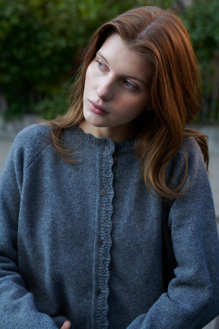 Kardigan z wełny / 16 / 15 / stone grey