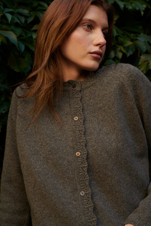 Kardigan z wełny / 16 / 15 / stone grey