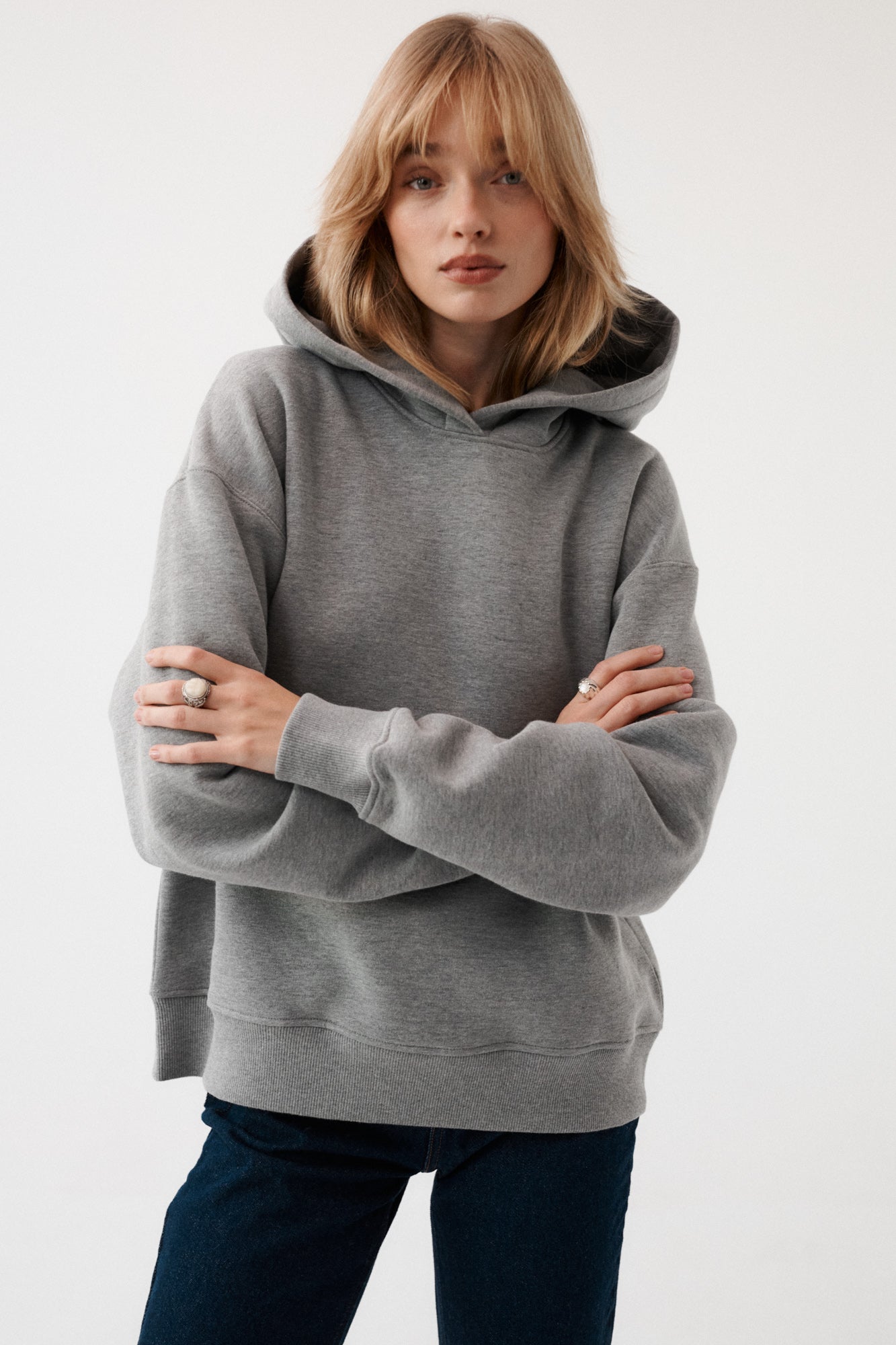 Bluza z bawełny organicznej / 17 / 15 / foggy stone