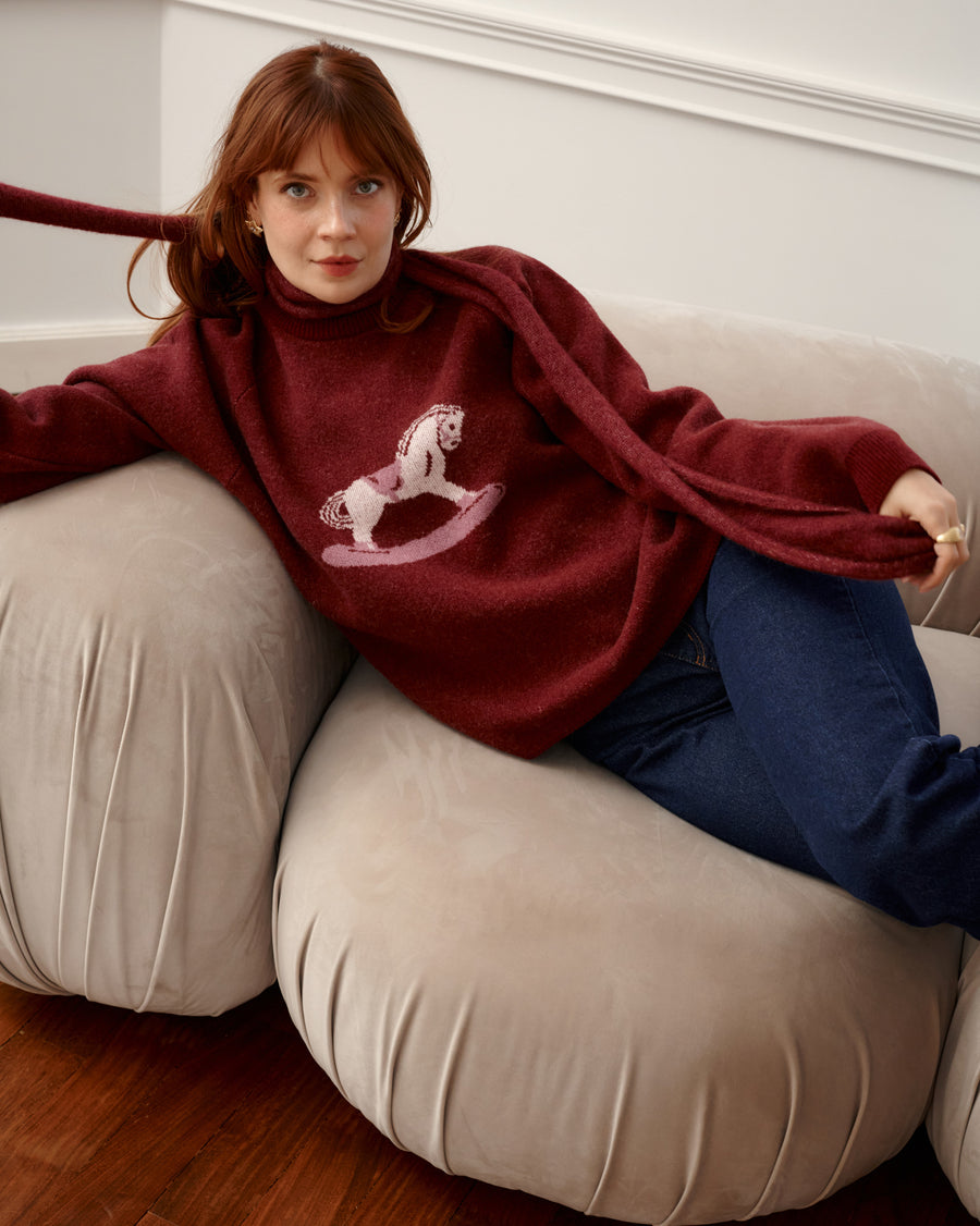 Sweter z wełny / 16 / 22 / mulled wine